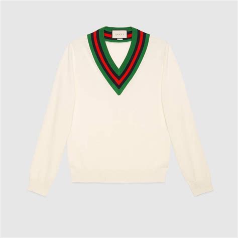 mens designer gucci sweater|gucci cardigan sweaters for men.